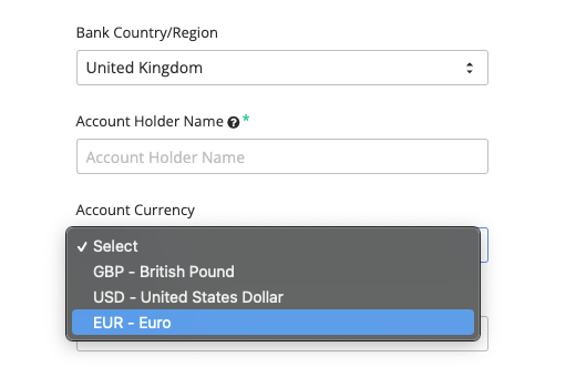 United Kingdom FX currencies