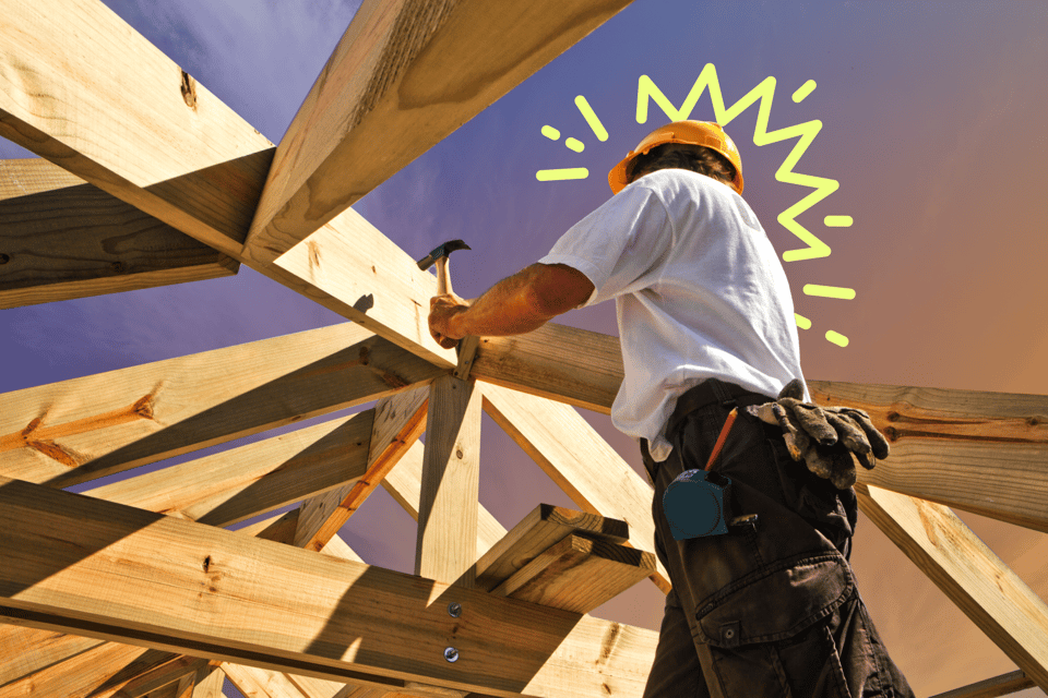 Contractor reviewing project estimates to prevent budget overruns and improve cash flow management