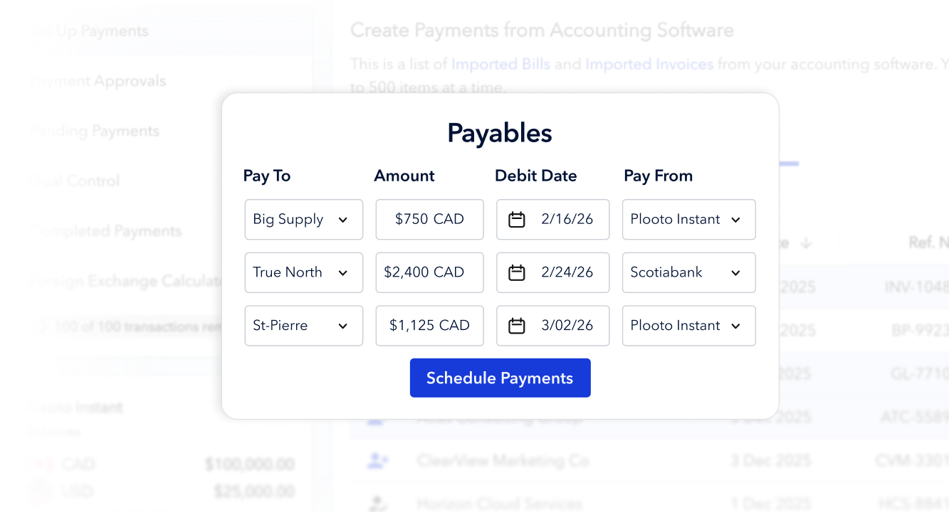 Payables UI